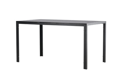 Garten Esstisch Siena 140 × 80 cm Aluminium‑Polywood, Beige für Außenbereich