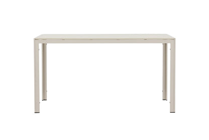 Garten Esstisch Siena 140 × 80 cm Aluminium‑Polywood, Beige für Außenbereich