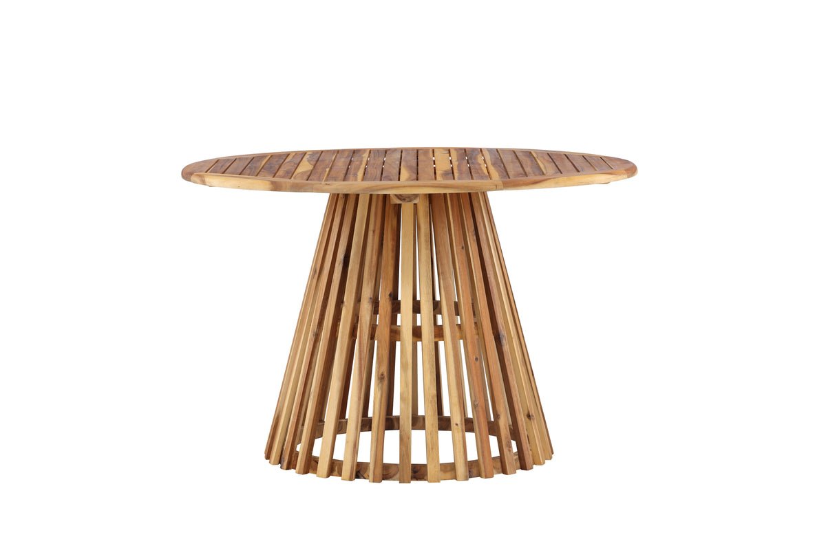 Garten Esstisch Silva Ø 120 cm Akazienholz Naturoptik
