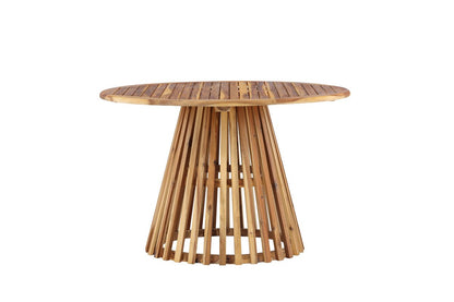Garten Esstisch Silva Ø 120 cm Akazienholz Naturoptik