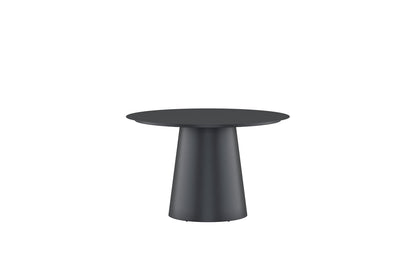 Garten Esstisch Solea Ø 120 cm Aluminium Schwarz/Beige