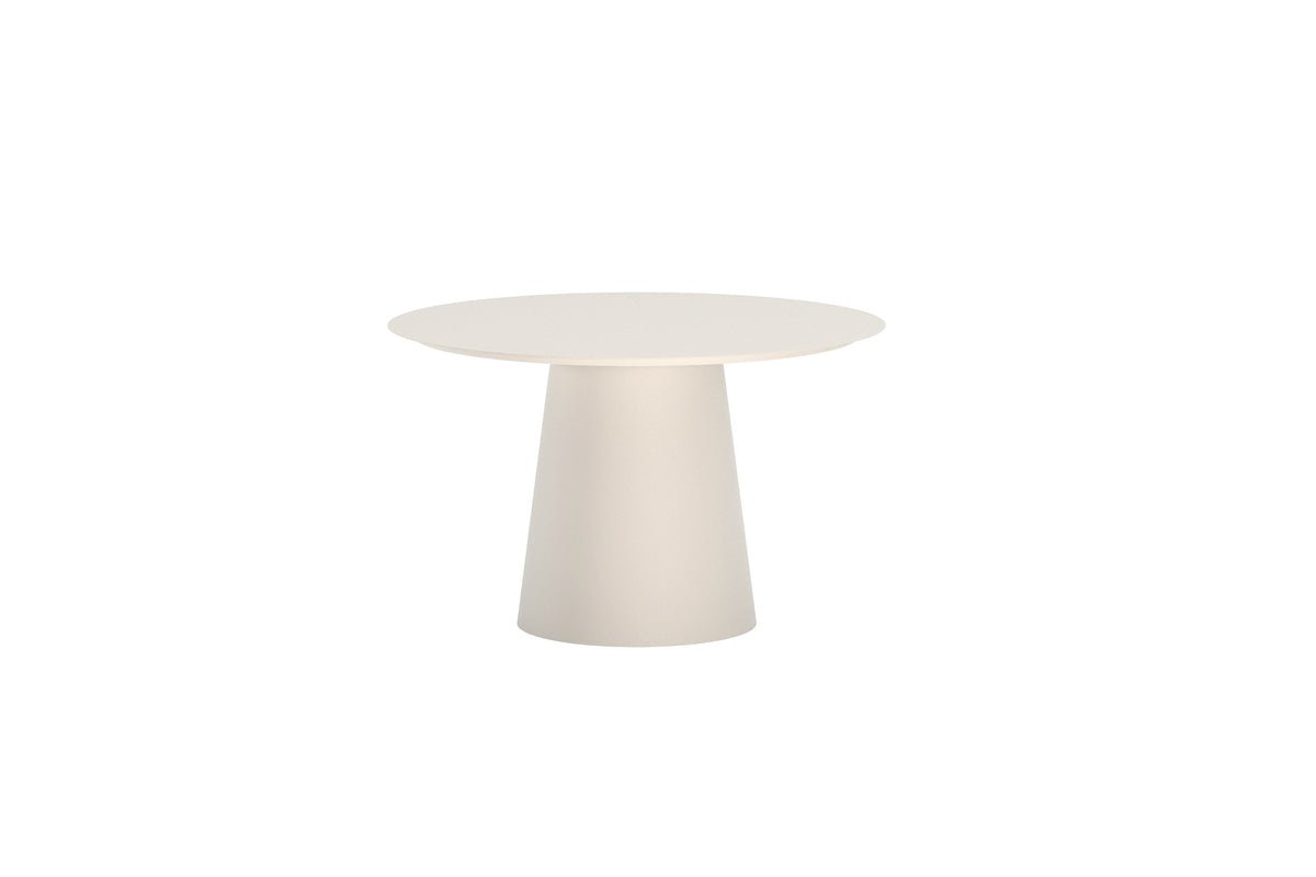 Garten Esstisch Solea Ø 120 cm Aluminium Schwarz/Beige