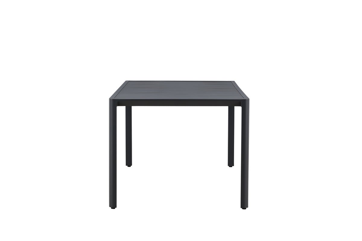 Luxusbetten24 Vento Gartentisch Aluminium 200×90 cm Beige Modernes Design Wetterfest