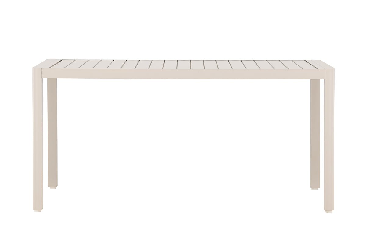 Garten Esstisch Vasta - 150x85 cm aus Aluminium in Beige oder Schwarz