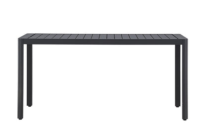 Garten Esstisch Vasta - 150x85 cm aus Aluminium in Beige oder Schwarz
