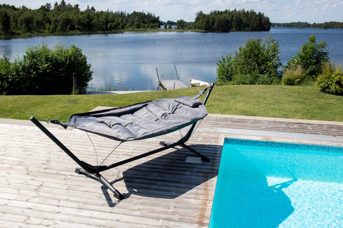 Sylva Hängematte Schwarz für Garten und Terrasse Outdoor
