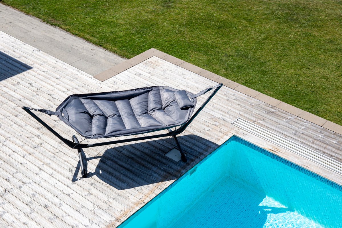 Sylva Hängematte Schwarz für Garten und Terrasse Outdoor