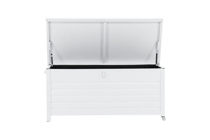 Garten Kissenbox Erika - Aus weißem Aluminium