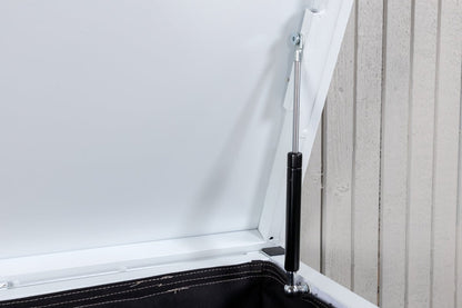 Garten Kissenbox Erika - Aus weißem Aluminium