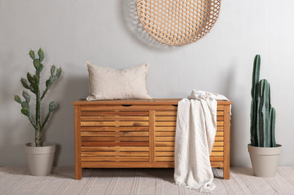 Garten Kissenbox Melissa - Aus Akazie in Natur-Optik