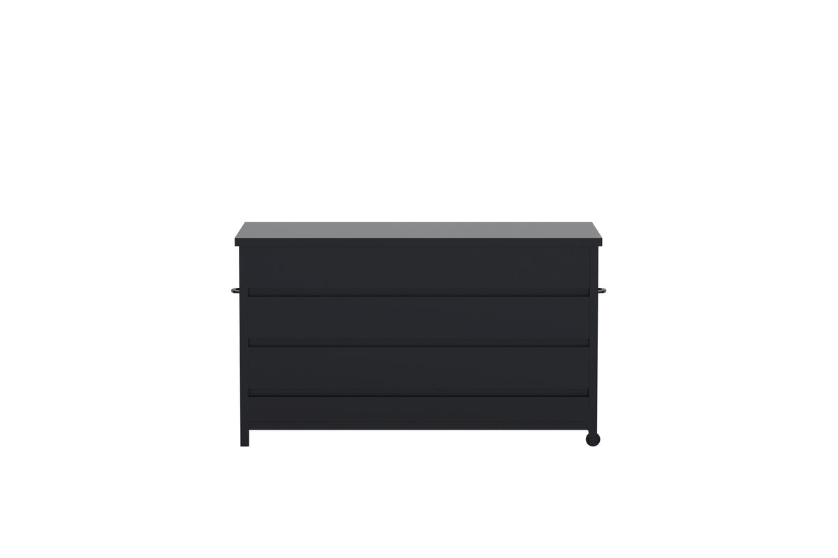 Luxusbetten24 Nessa Gartenkissenbox Aus Schwarzem Aluminium Schwarz Design