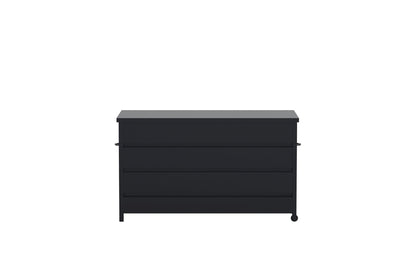 Luxusbetten24 Nessa Gartenkissenbox Aus Schwarzem Aluminium Schwarz Design