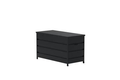 Luxusbetten24 Nessa Gartenkissenbox Aus Schwarzem Aluminium Schwarz Design