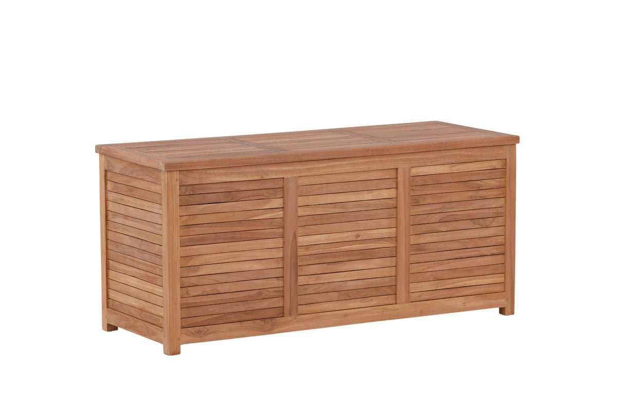 Luxusbetten24 Sorine Garten Kissenbox aus Teakholz 60x130x50 Cm