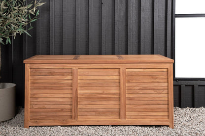 Luxusbetten24 Sorine Garten Kissenbox aus Teakholz 60x130x50 Cm