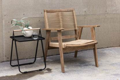 Garten- Loungesessel April - Aus braunem Akazienholz