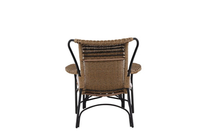 Luxusbetten24 Garten Loungesessel Asia Schwarz Gestell