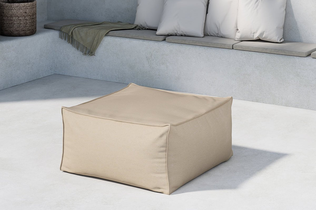 Luxusbetten24 Breva Garten Loungesessel Olefin Stoff Beige