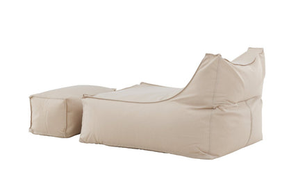 Luxusbetten24 Hello Kombi Gartensessel – Weiß/Braun oder Beige