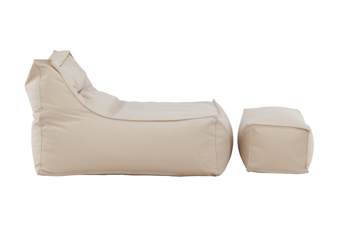Luxusbetten24 Hello Kombi Gartensessel – Weiß/Braun oder Beige