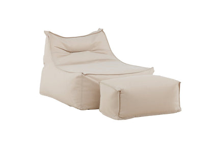 Luxusbetten24 Hello Kombi Gartensessel – Weiß/Braun oder Beige