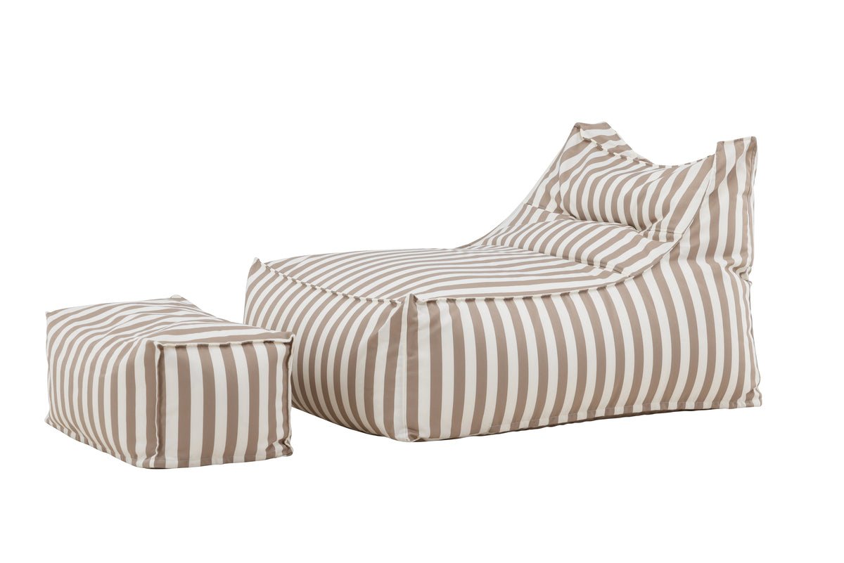 Luxusbetten24 Hello Kombi Gartensessel – Weiß/Braun oder Beige