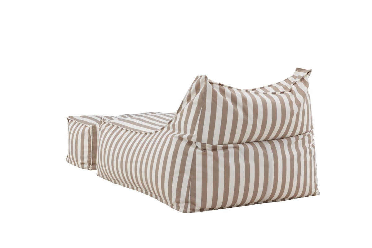 Luxusbetten24 Hello Kombi Gartensessel – Weiß/Braun oder Beige