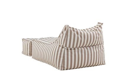 Luxusbetten24 Hello Kombi Gartensessel – Weiß/Braun oder Beige