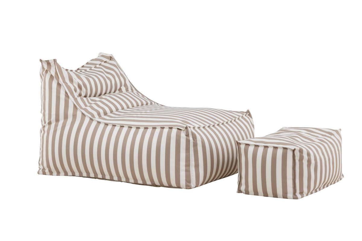 Luxusbetten24 Hello Kombi Gartensessel – Weiß/Braun oder Beige