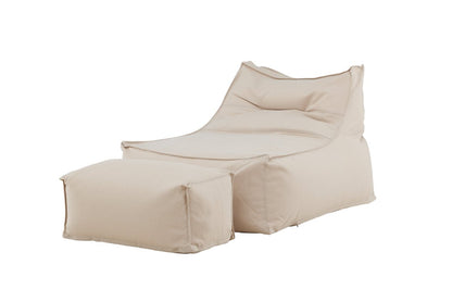 Luxusbetten24 Hello Kombi Gartensessel – Weiß/Braun oder Beige