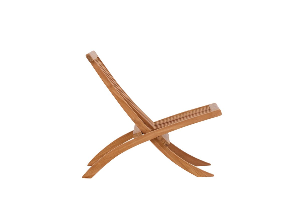 Hope Garten-Loungesessel aus Witterungsbeständigem Teakholz, Natur, für Außenbereich