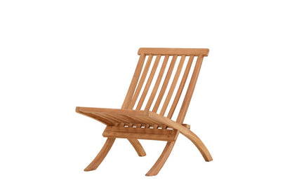 Hope Garten-Loungesessel aus Witterungsbeständigem Teakholz, Natur, für Außenbereich