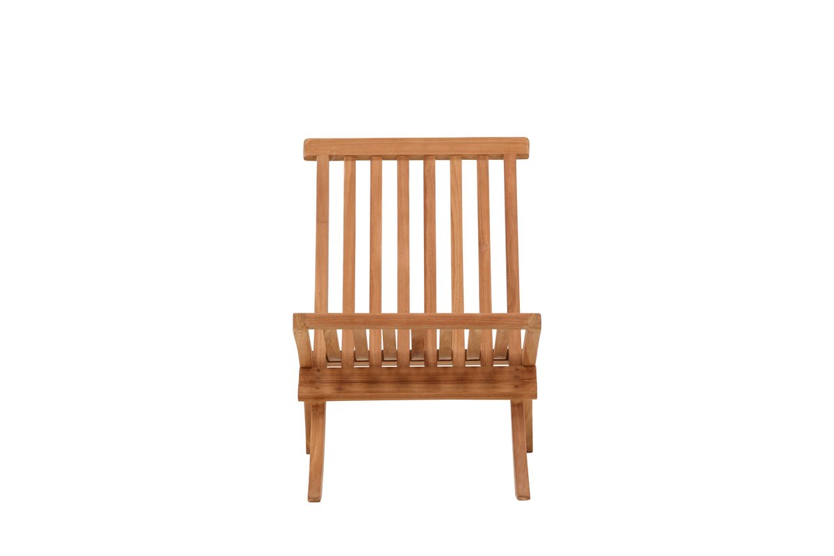 Hope Garten-Loungesessel aus Witterungsbeständigem Teakholz, Natur, für Außenbereich