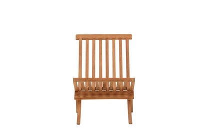 Hope Garten-Loungesessel aus Witterungsbeständigem Teakholz, Natur, für Außenbereich