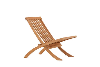 Hope Garten-Loungesessel aus Witterungsbeständigem Teakholz, Natur, für Außenbereich