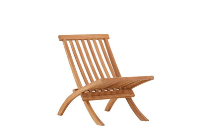 Hope Garten-Loungesessel aus Witterungsbeständigem Teakholz, Natur, für Außenbereich