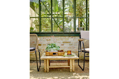 Luxusbetten24 Garten Kairo Loungesessel – Metall mit handgeflochtenem Seil