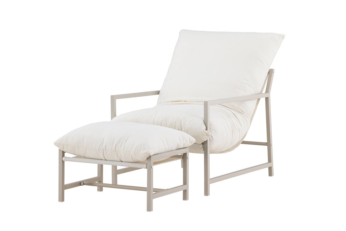 Lissi Garten-Loungesessel Outdoor Komfort – Schwarz Oder Beige, Stahl