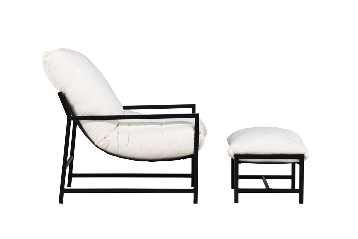 Lissi Garten-Loungesessel Outdoor Komfort – Schwarz Oder Beige, Stahl
