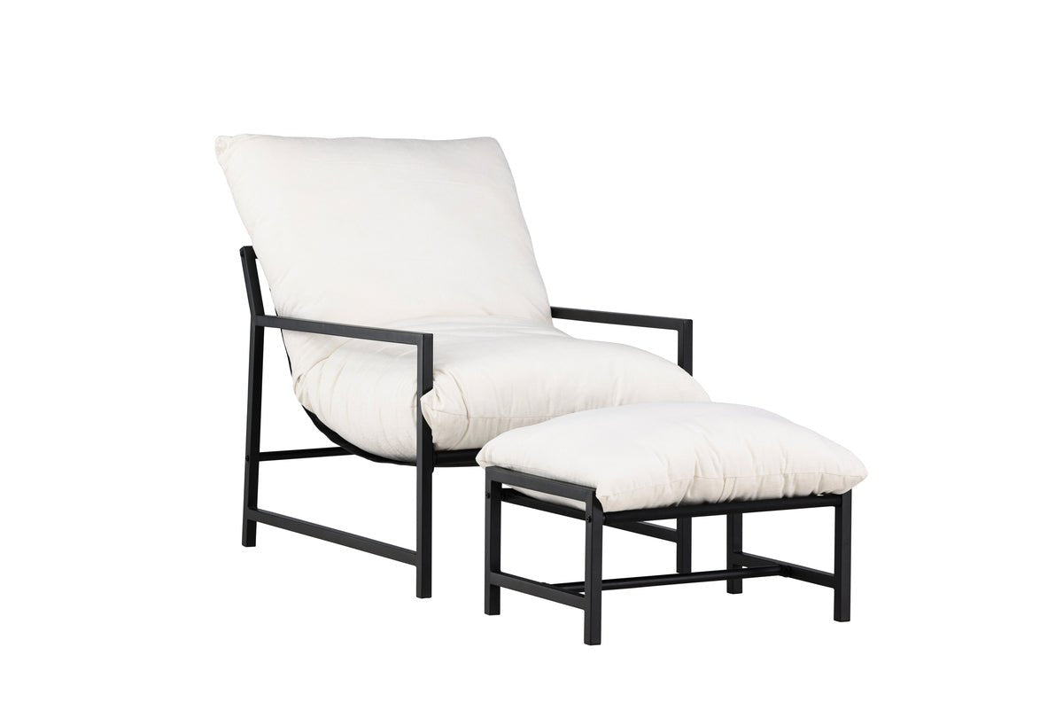 Lissi Garten-Loungesessel Outdoor Komfort – Schwarz Oder Beige, Stahl