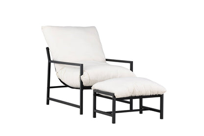 Lissi Garten-Loungesessel Outdoor Komfort – Schwarz Oder Beige, Stahl