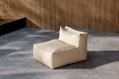 Luxusbetten24 Garten Loungesessel Minoa Beige Olefin Outdoor Sitzkomfort