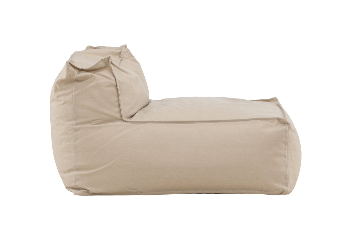 Luxusbetten24 Garten Loungesessel Minoa Beige Olefin Outdoor Sitzkomfort