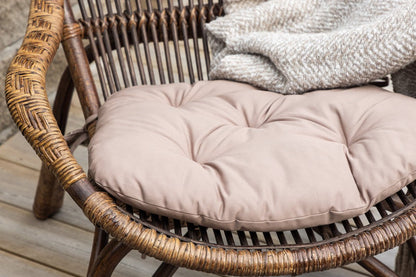 Garten-Loungesessel Neapel – Aus Bambus Und Rattan In Walnussbraun