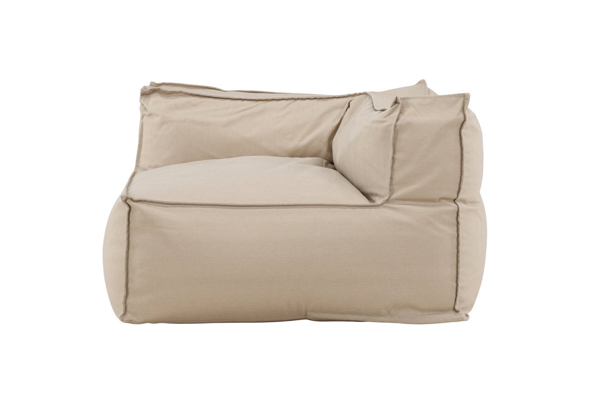 Luxusbetten24 Ravio Loungesessel, wetterbeständig, Beige, Komfort, Garten Sitz