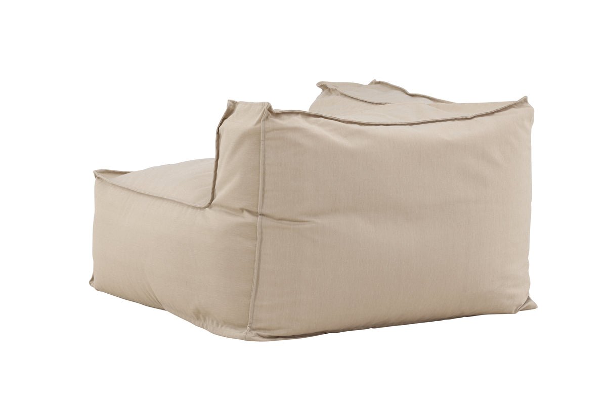 Luxusbetten24 Ravio Loungesessel, wetterbeständig, Beige, Komfort, Garten Sitz