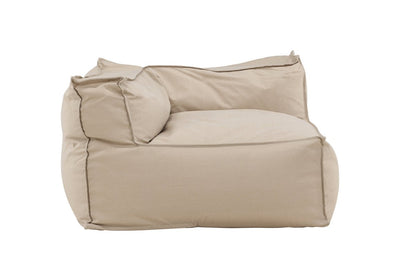 Luxusbetten24 Ravio Loungesessel, wetterbeständig, Beige, Komfort, Garten Sitz