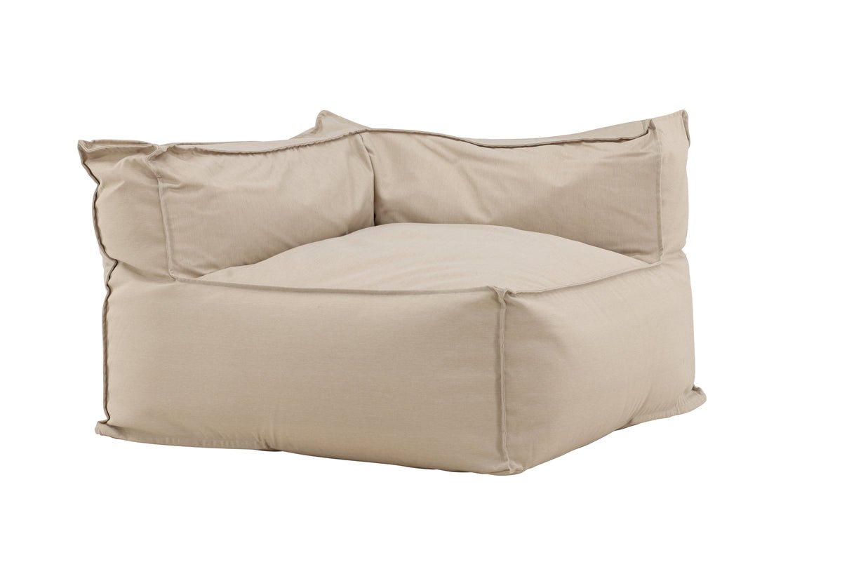 Luxusbetten24 Ravio Loungesessel, wetterbeständig, Beige, Komfort, Garten Sitz