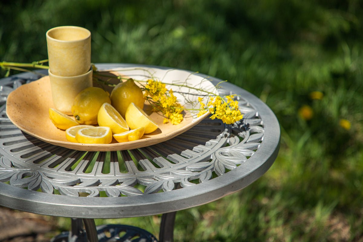 Elyra Loungeset 3‑teilig Gartenmöbel Weiß Stühle Tisch Set