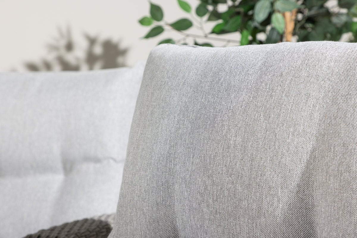 Garten Loungeset Henry – Mit Glasplatte & Sitzkissen